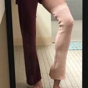 Ballet pink knit Danskin Leg warmers